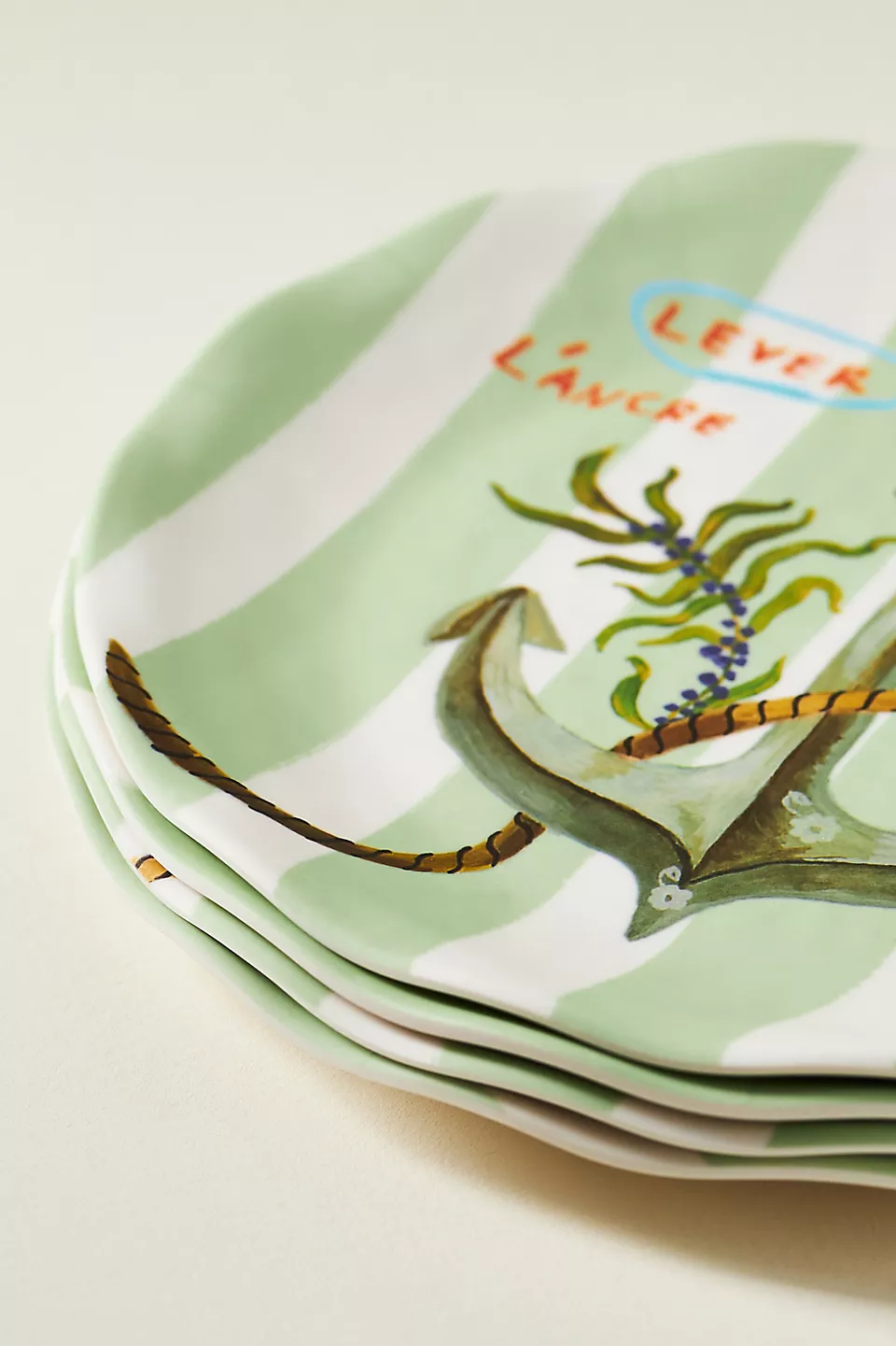 Nathalie Lete The Sea Side Plate - Green