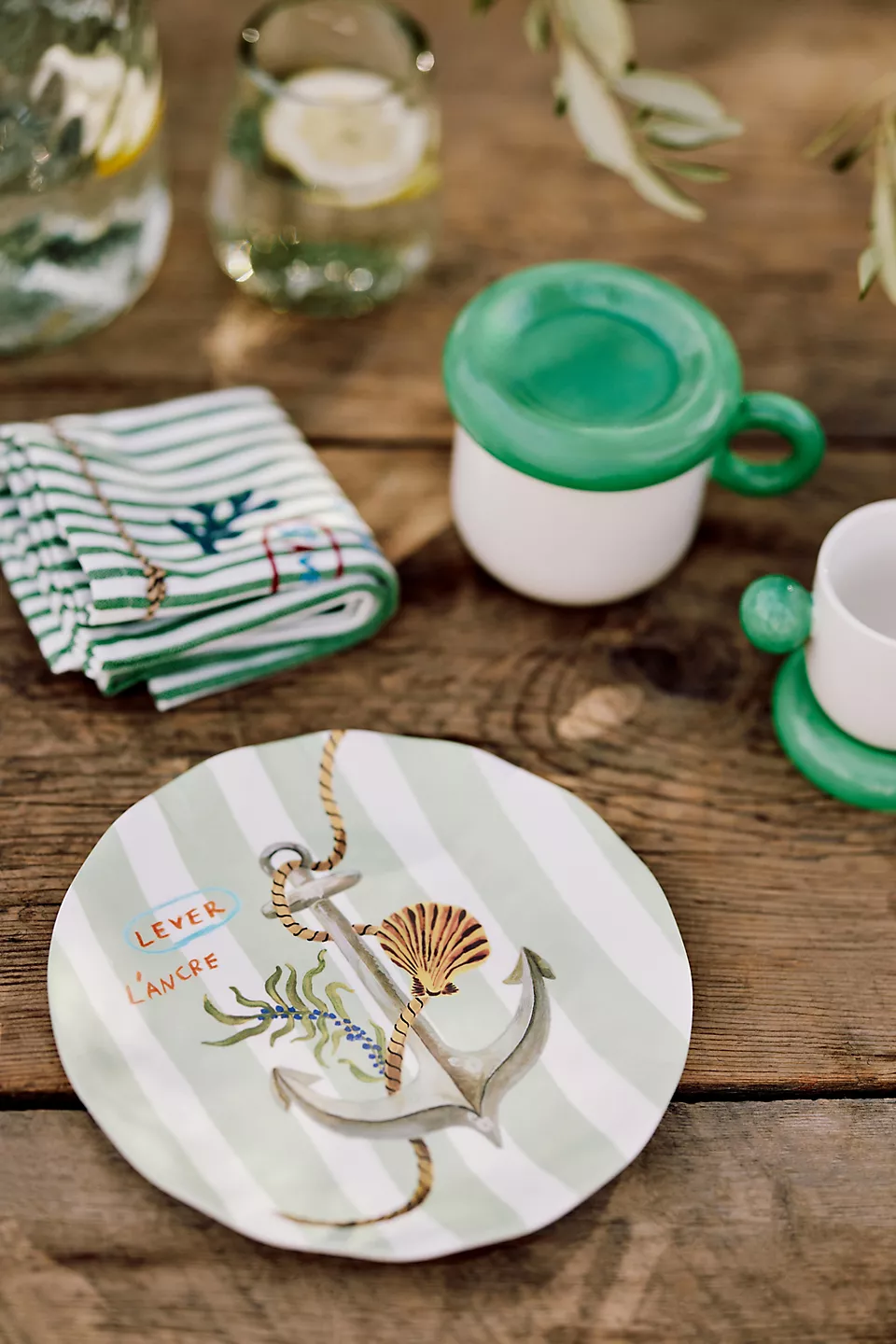 Nathalie Lete The Sea Side Plate - Green