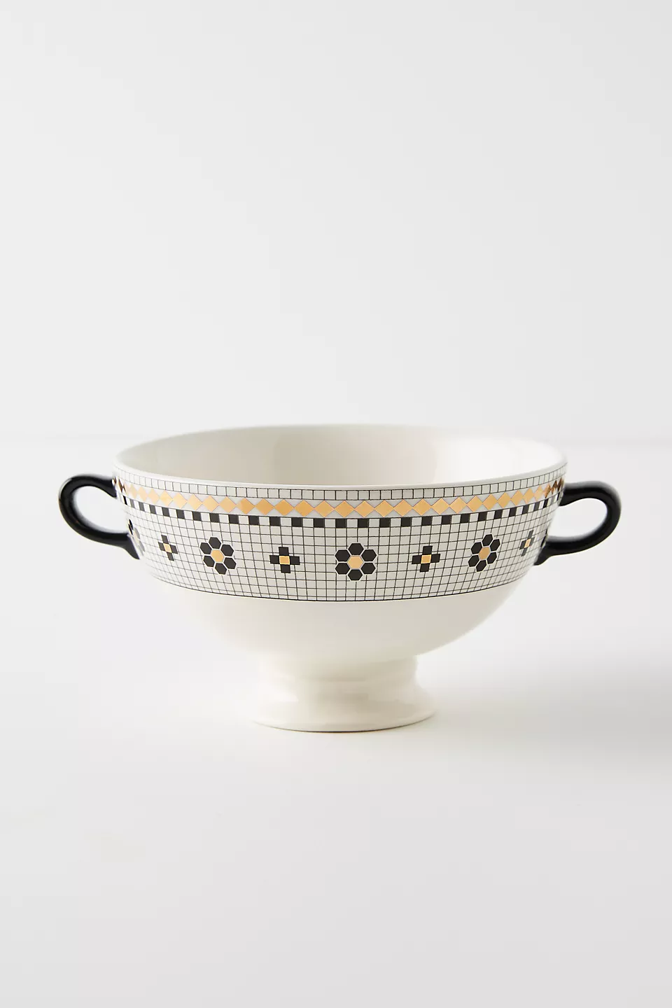 Bistro Tile Two Handle Bowl