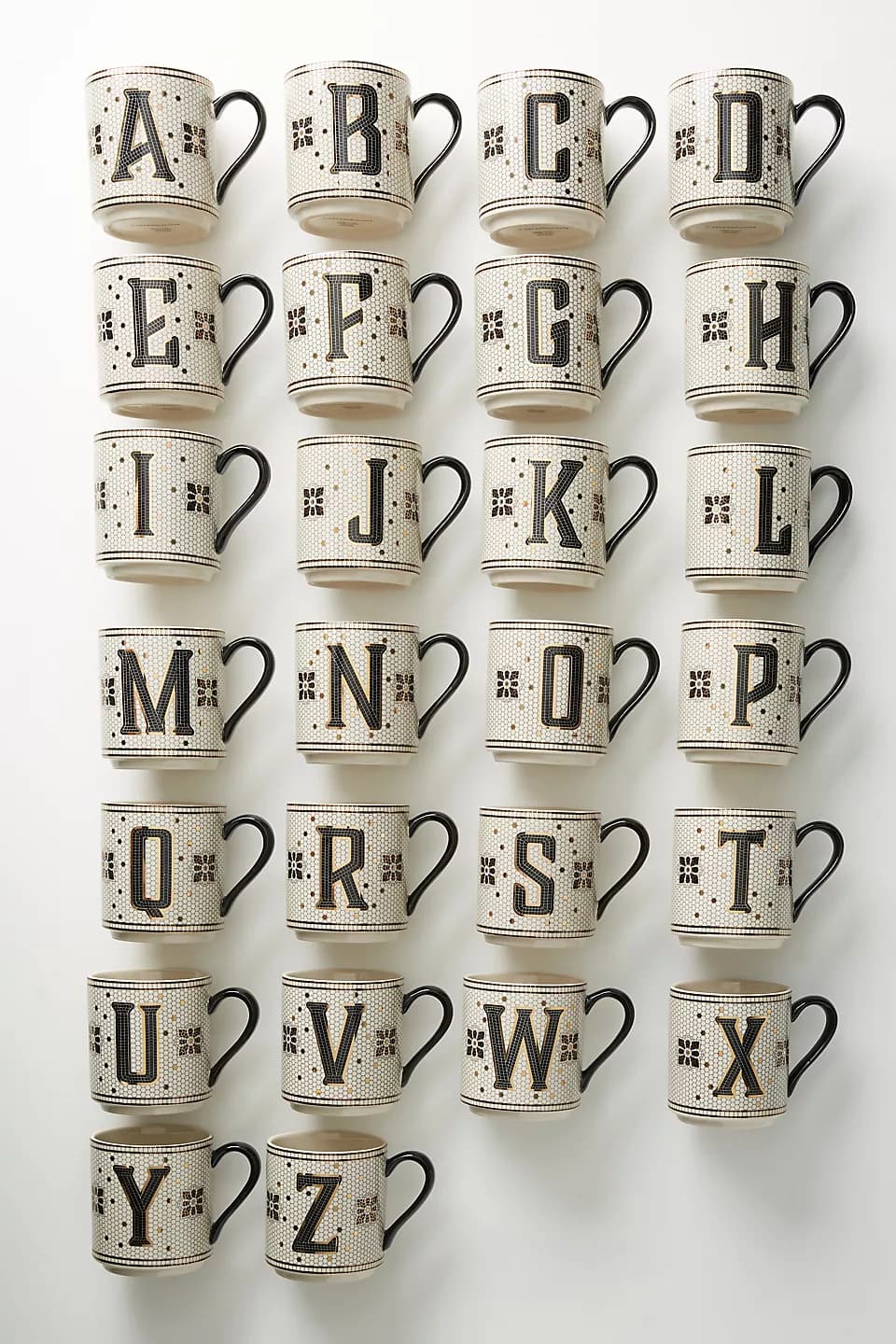 Bistro Tile Mug Monogram