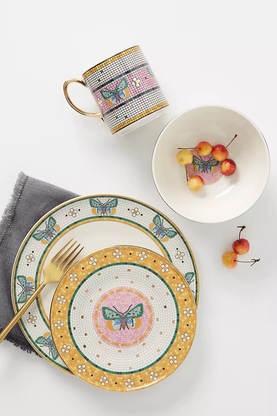 Bistro Garden Tile Butterfly Side Plate