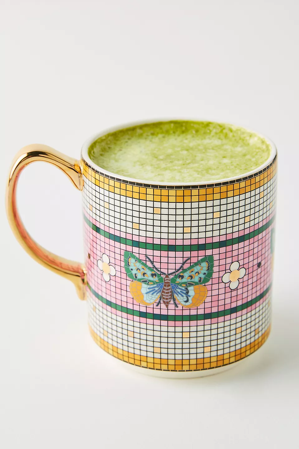 Bistro Tile Garden Butterfly Mug