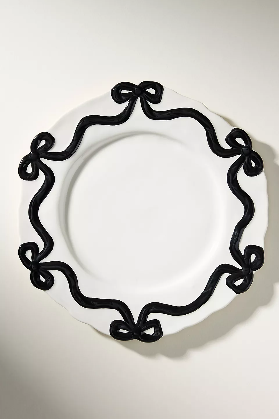 Benedita Bow Dinner Plates Black