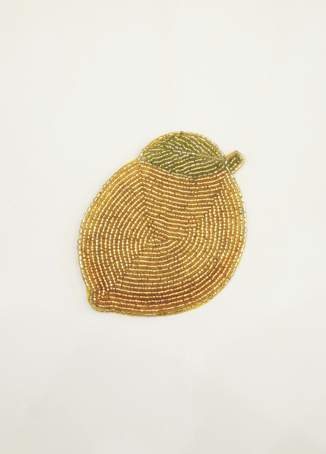 Coaster Lemon Glass Bead