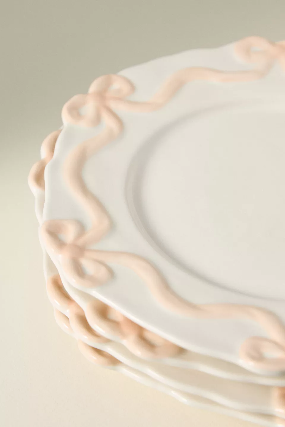 Benedita Bow Side Plate - Pink