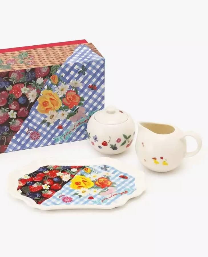 Nathalie Lete Creamer & Sugar pot Ceramic