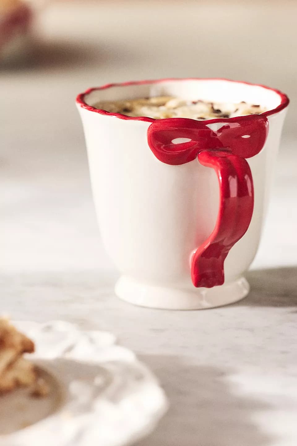 Benedita Bow Mug - Red
