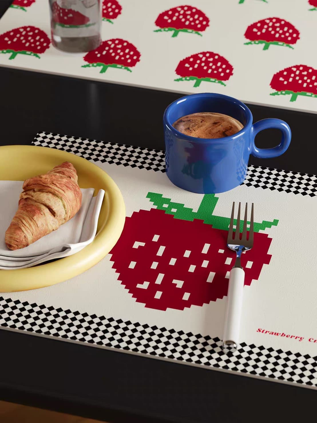 Placemat Large Strawberry - Red