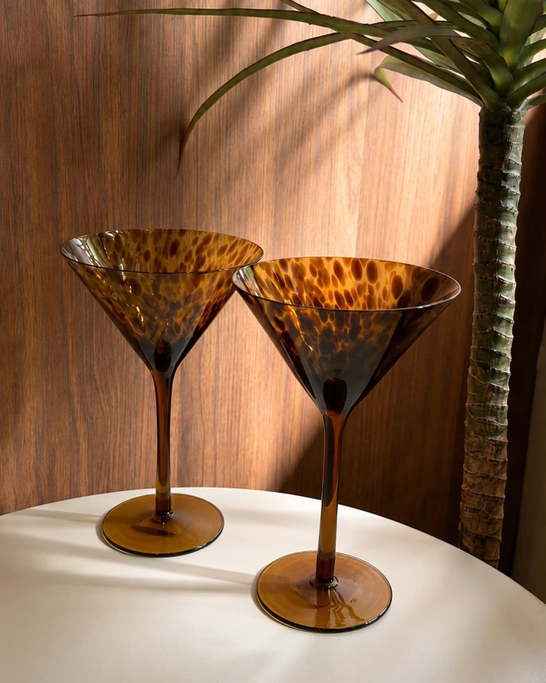 Leopard Cocktail Glass