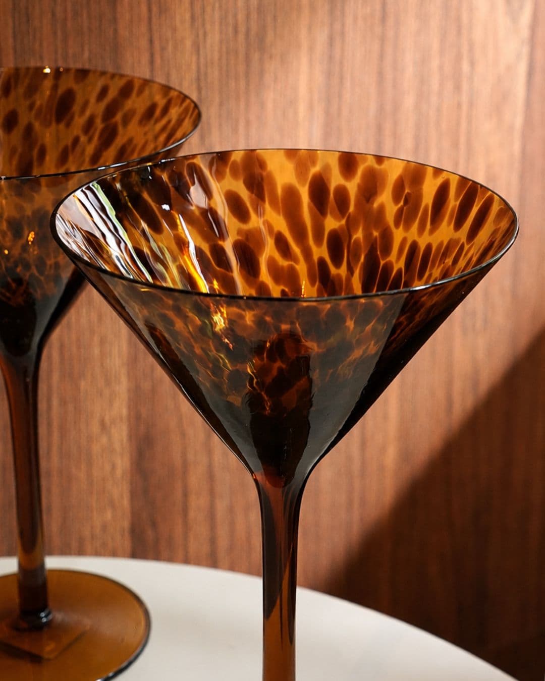 Leopard Cocktail Glass