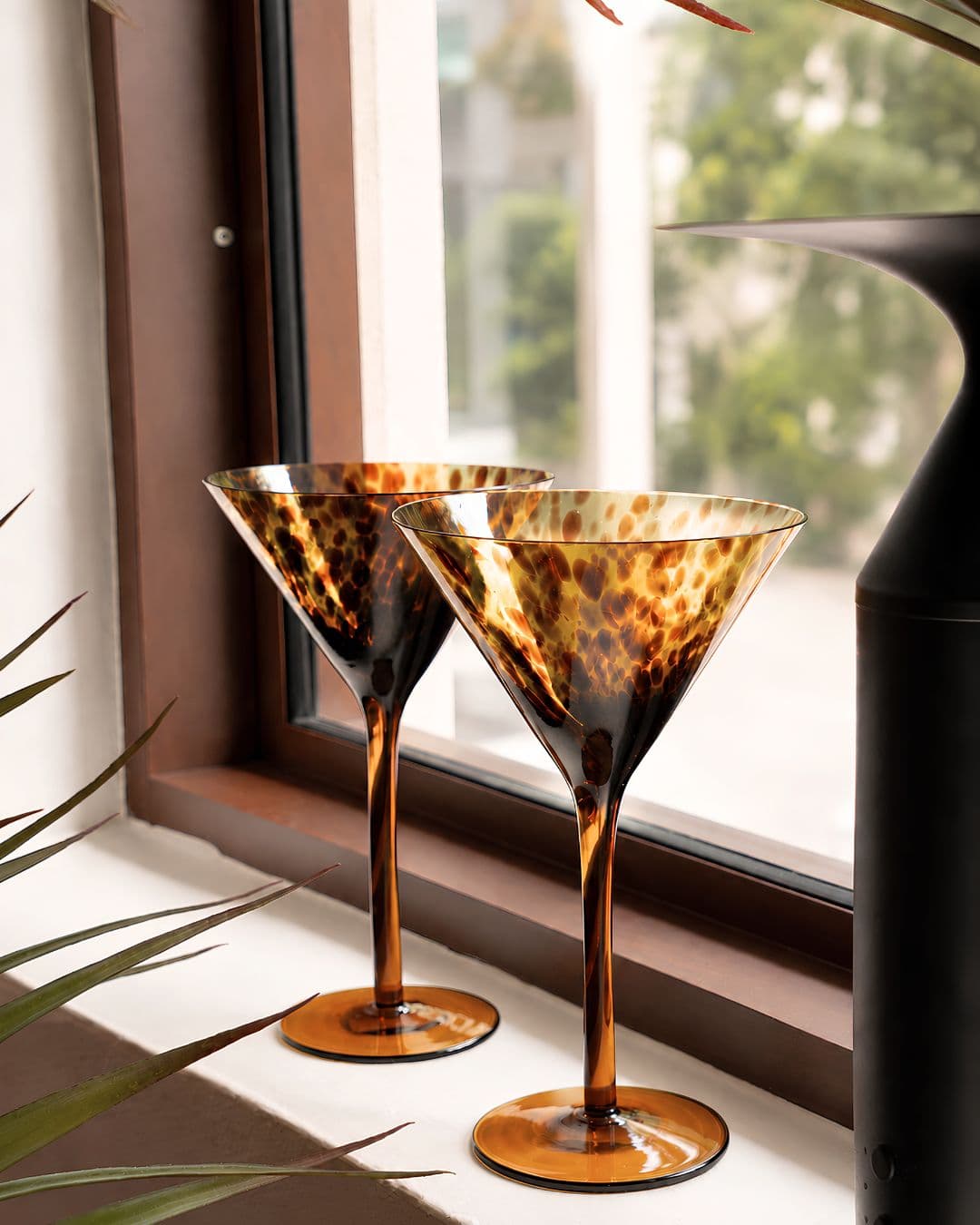 Leopard Cocktail Glass
