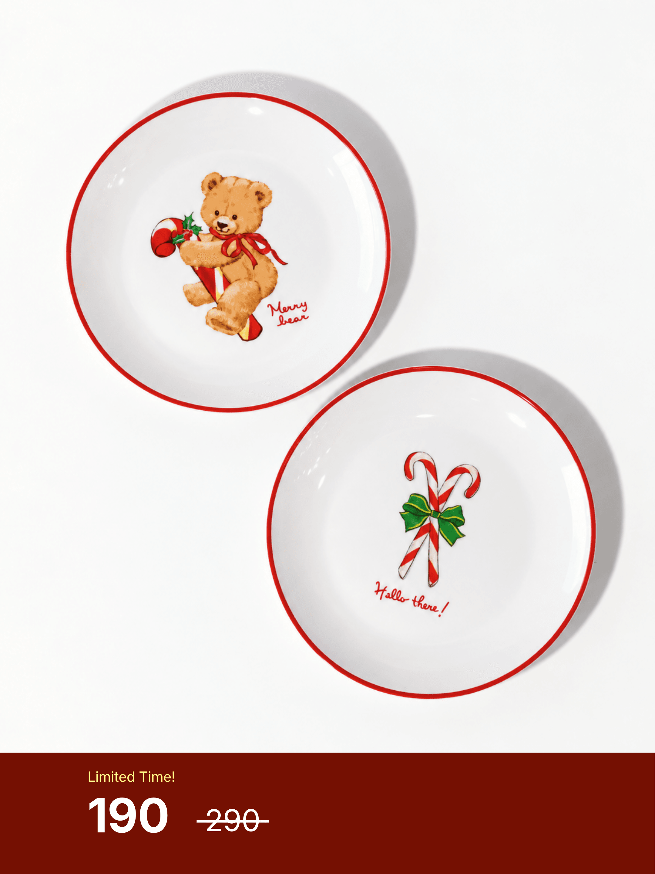 Merry Bear - Dessert Plate